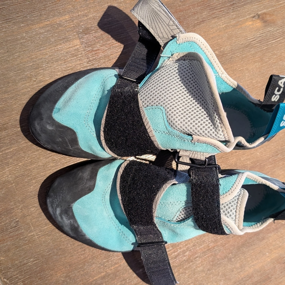 Scarpa Kids Teal and Black Climbing Sneakers